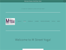 Tablet Screenshot of mstreetyoga.com